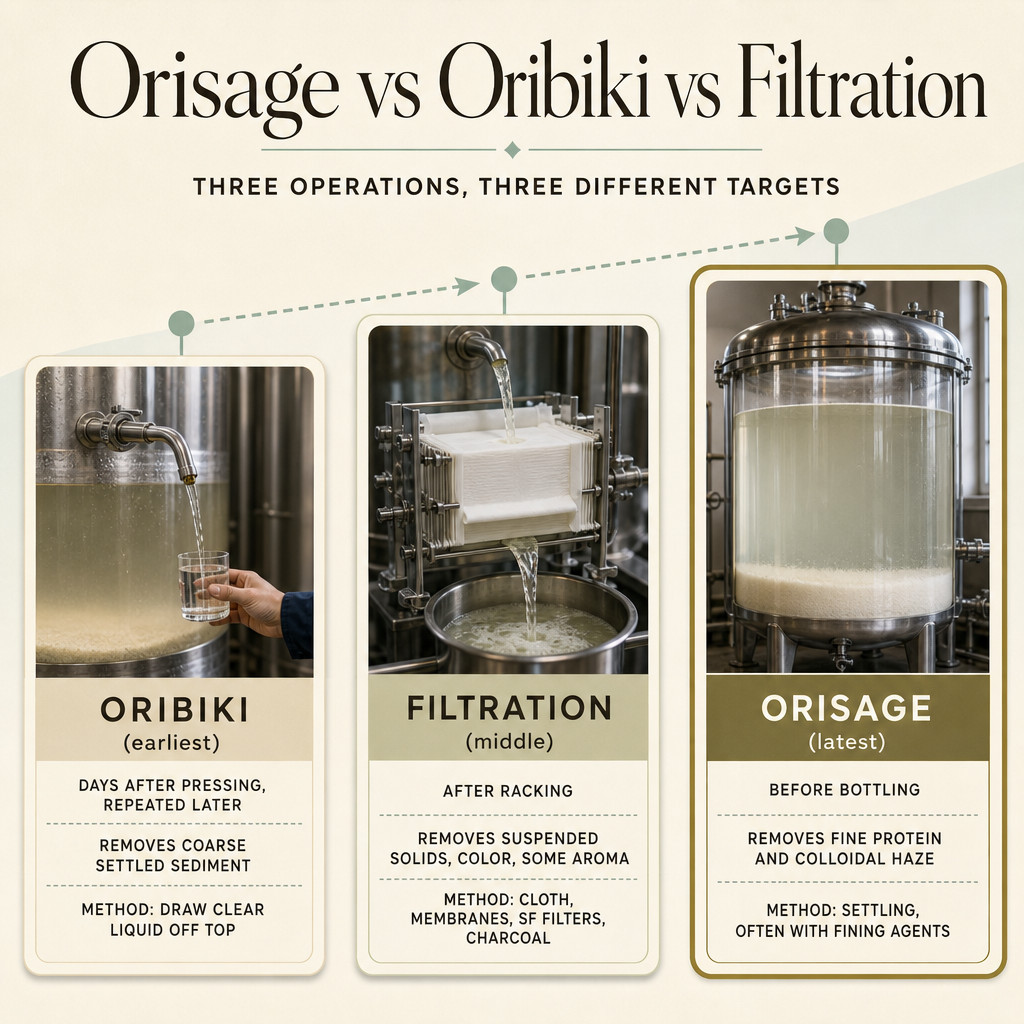 Orisage vs Oribiki vs Filtration