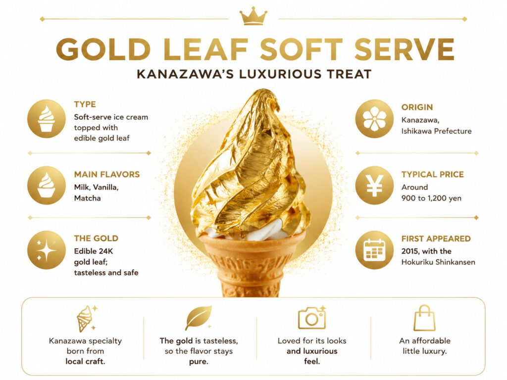 Quick Facts About Gold Leaf Soft Serve