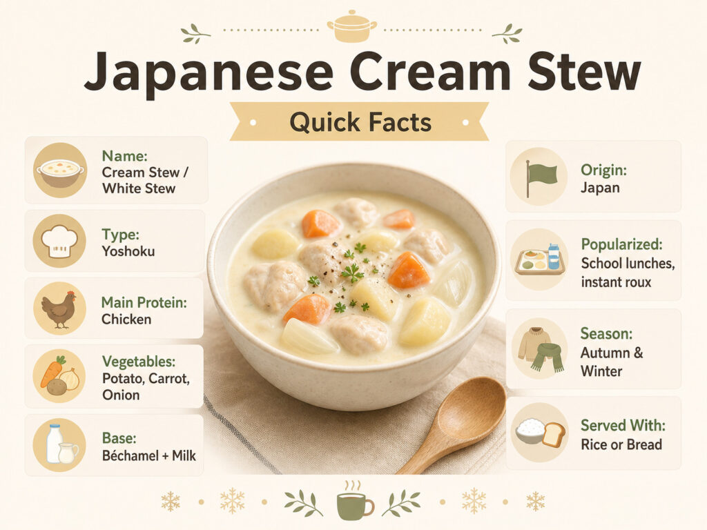 Quick Facts About Japanese Cream Stew
