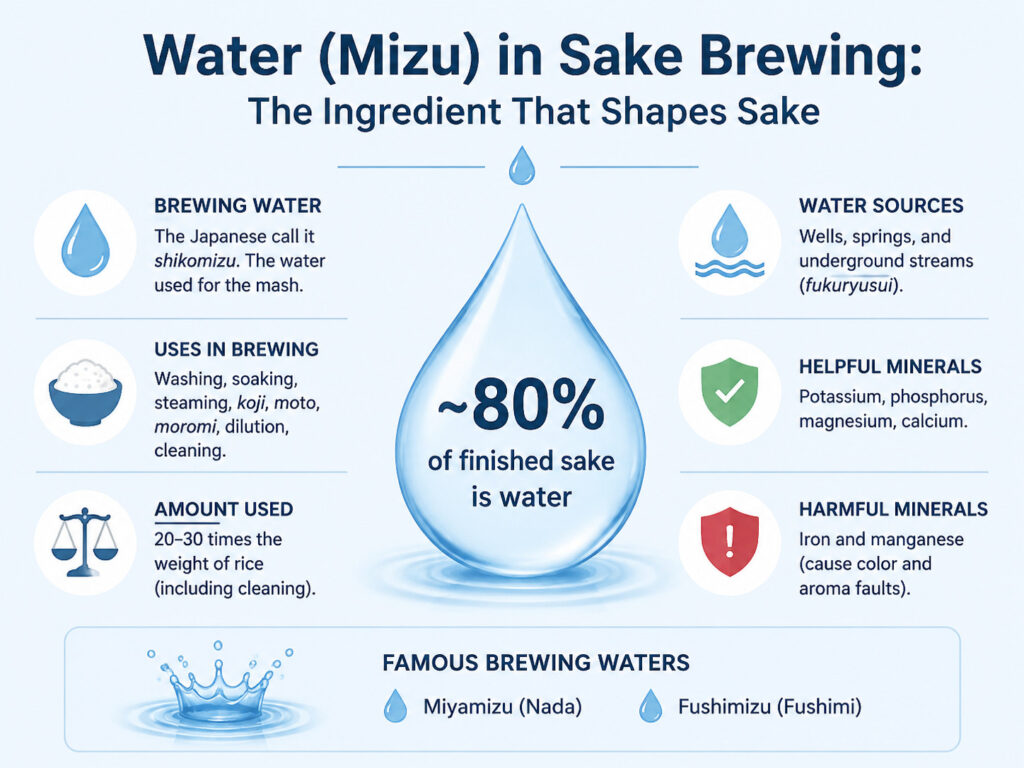 Quick Facts About Water in Sake Brewing