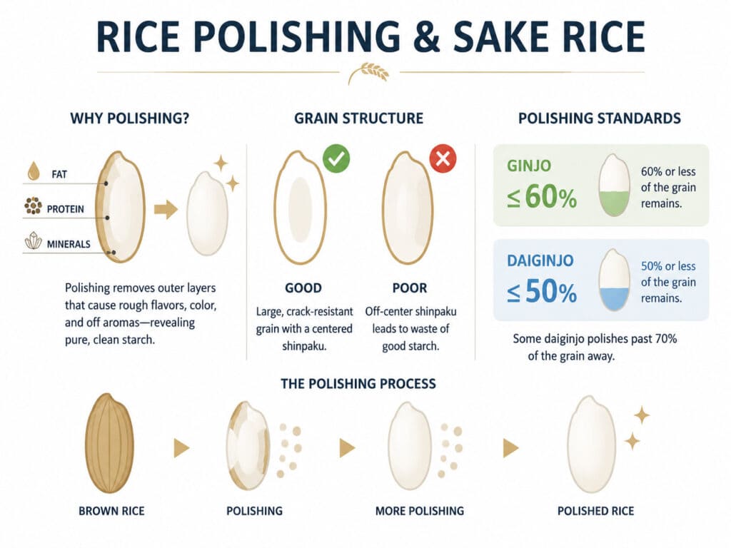 Rice Polishing and Sake Rice