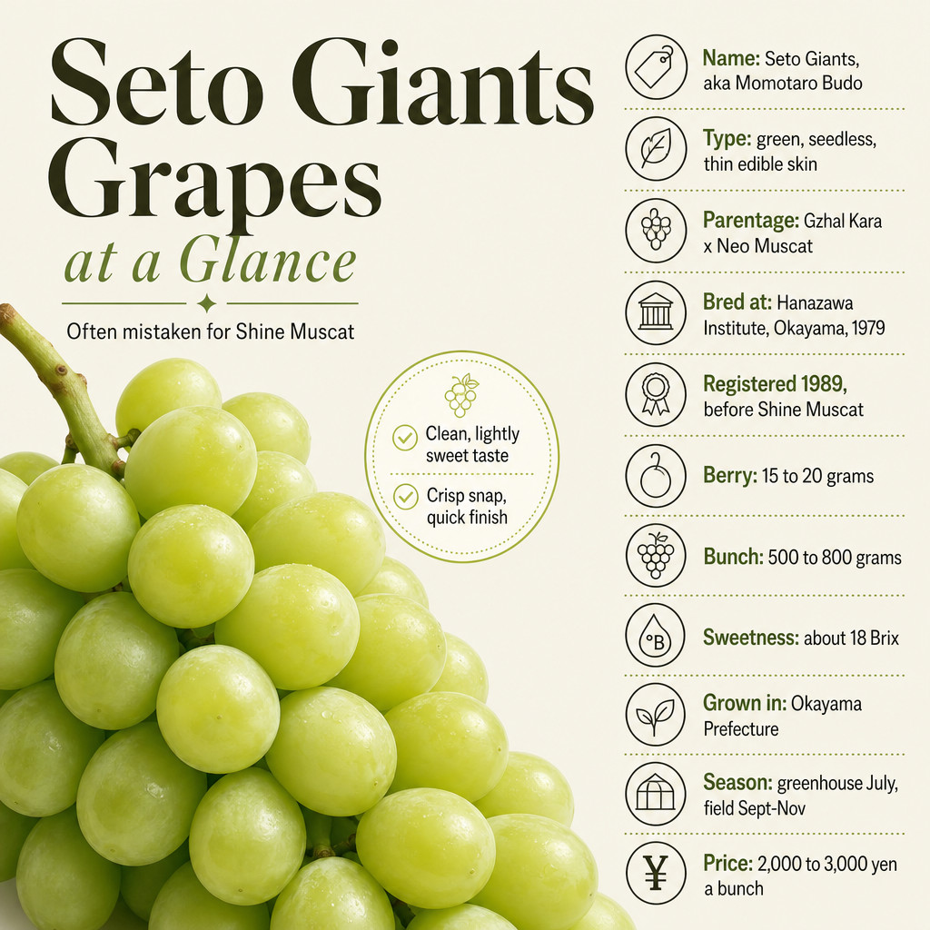 Seto Giants Grapes at a Glance