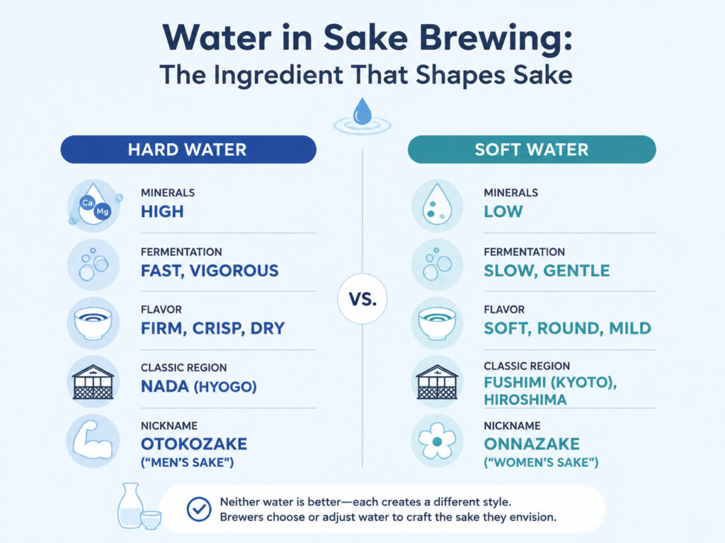 Soft Water vs Hard Water in Sake Brewing