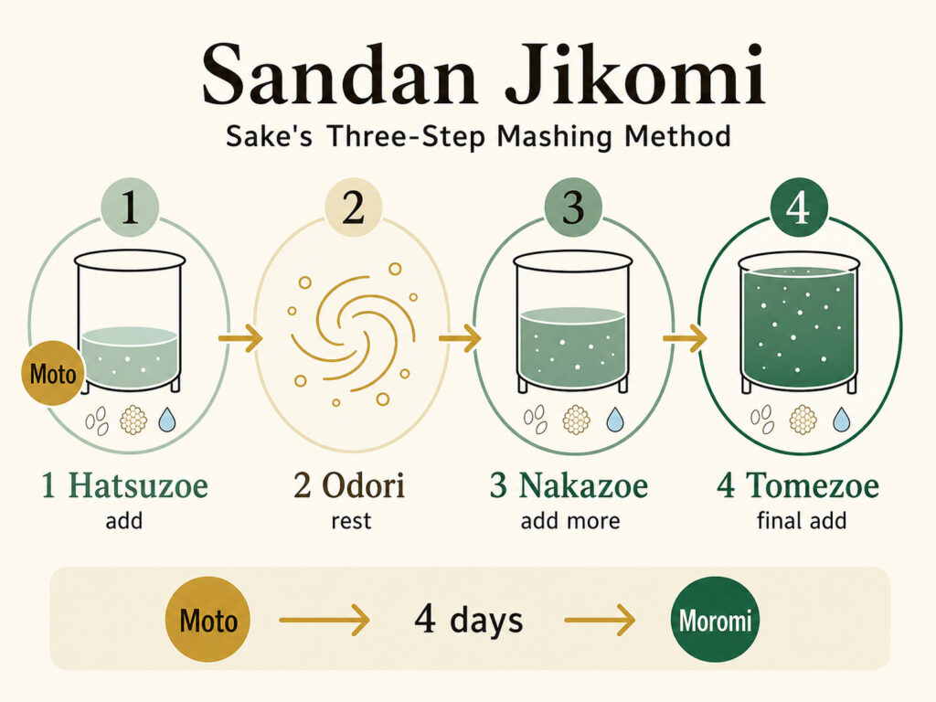 The Four-Day Schedule of sandan jikomi