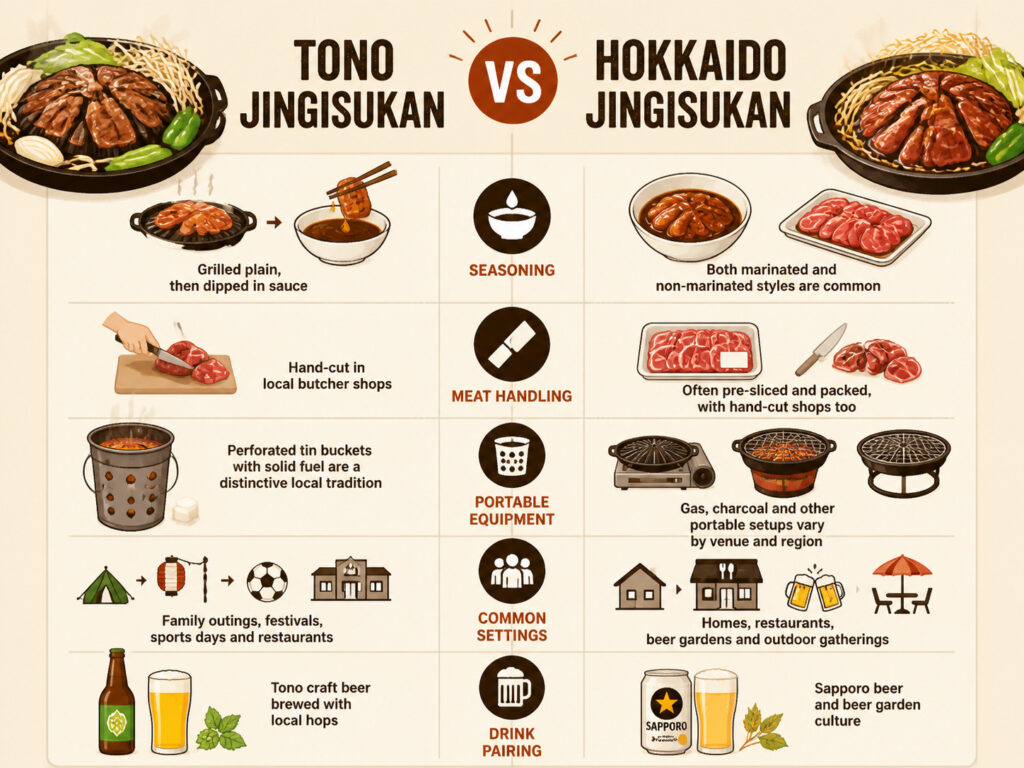 Tono Jingisukan vs Hokkaido Jingisukan