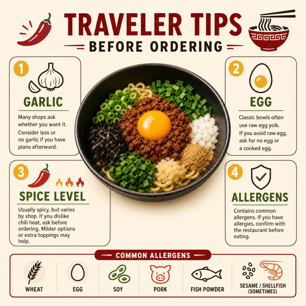 Traveler Tips Before Ordering