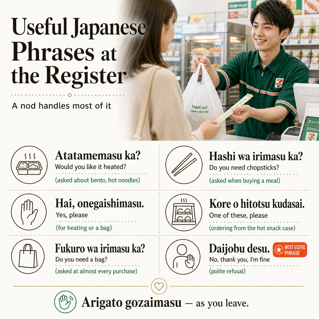 Useful Japanese Phrases at the Register