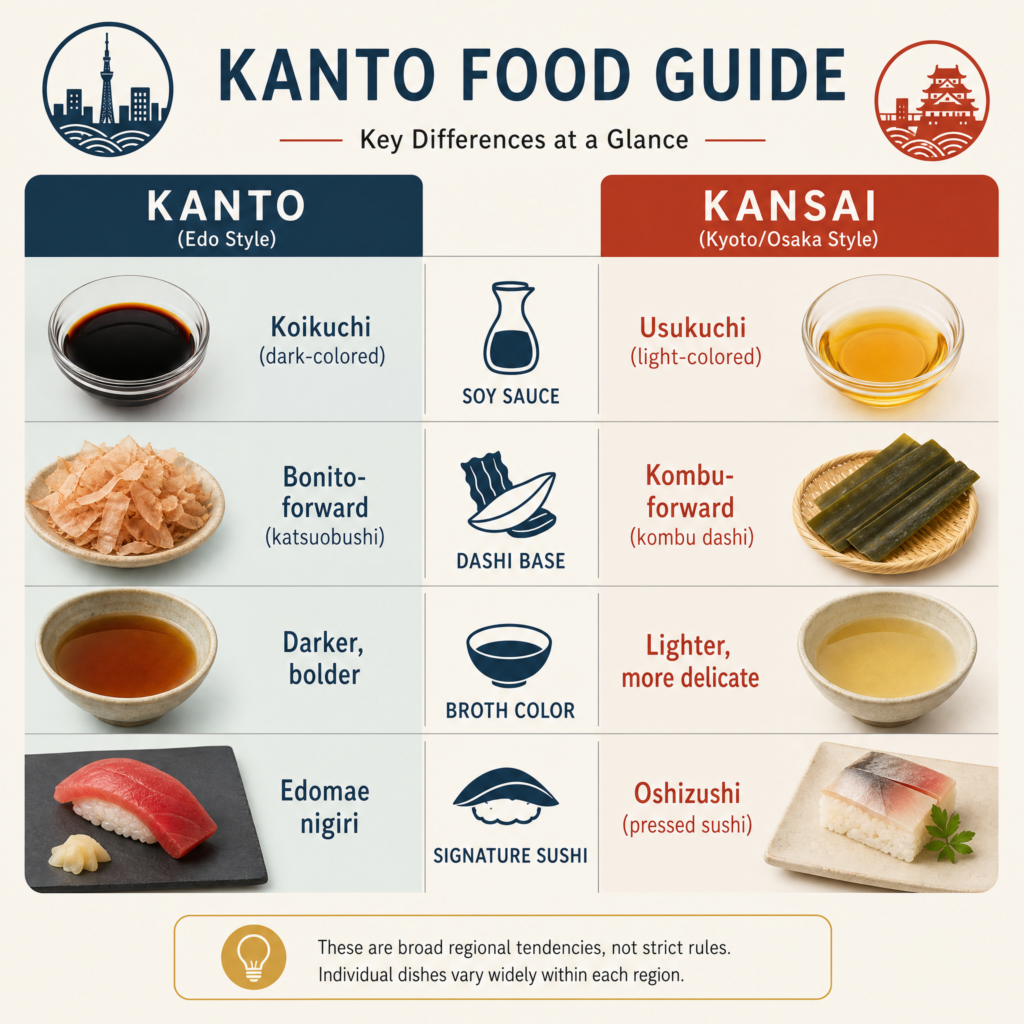 What Is the Difference Between Kanto and Kansai Food