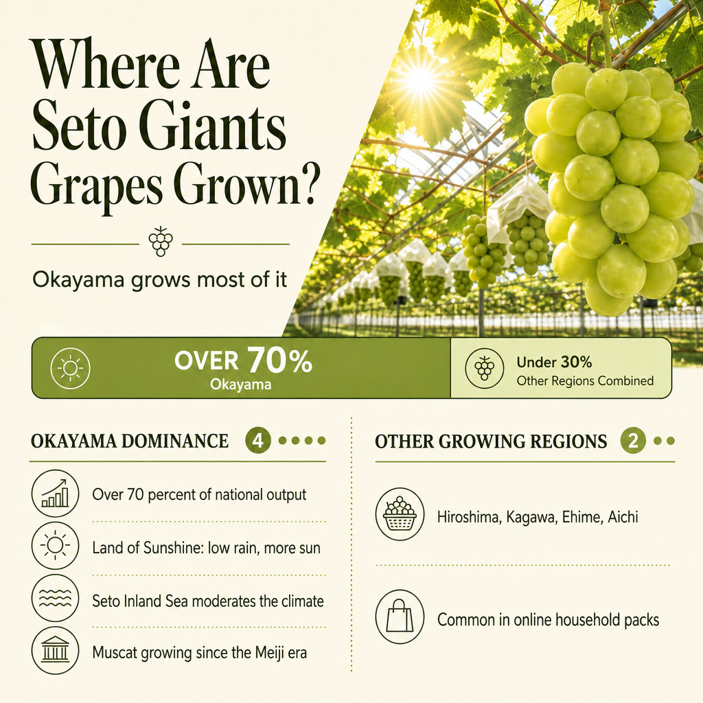 Where Are Seto Giants Grapes Grown?