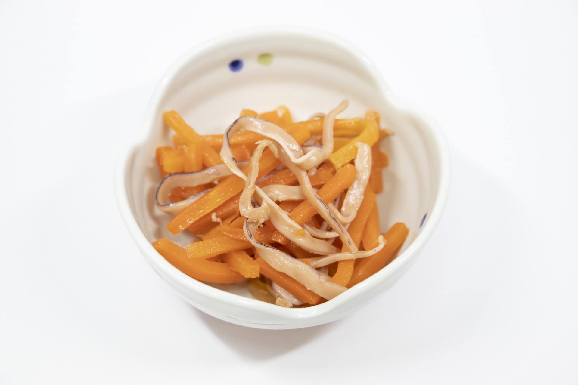 Ikaninjin shredded dried squid and carrot marinated in soy sauce