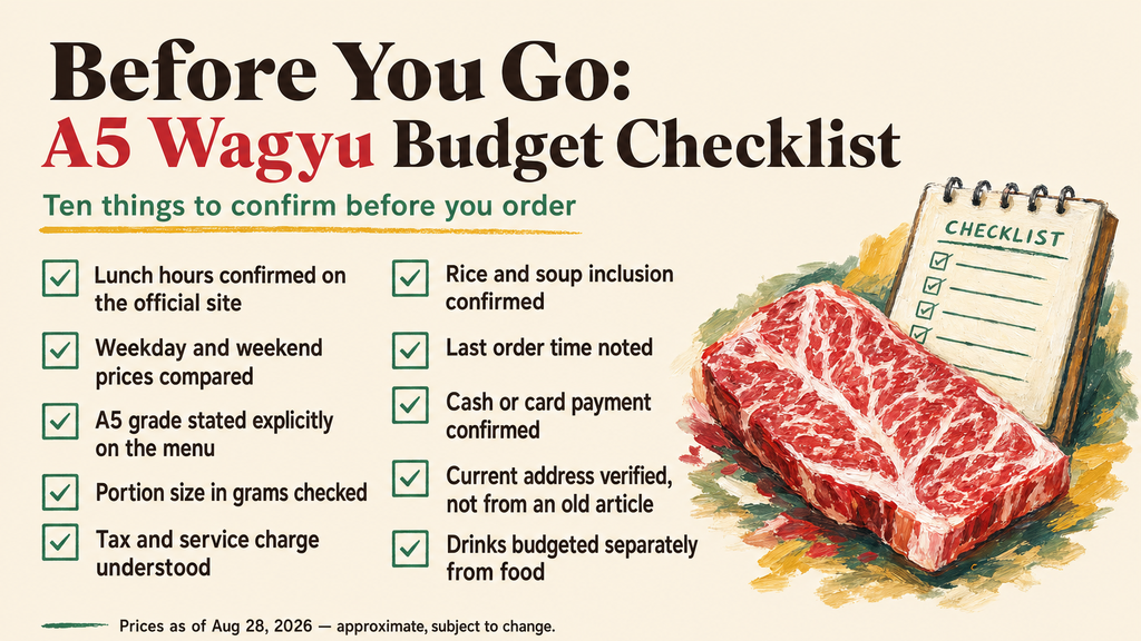 Before You Go: A5 Wagyu Budget Checklist