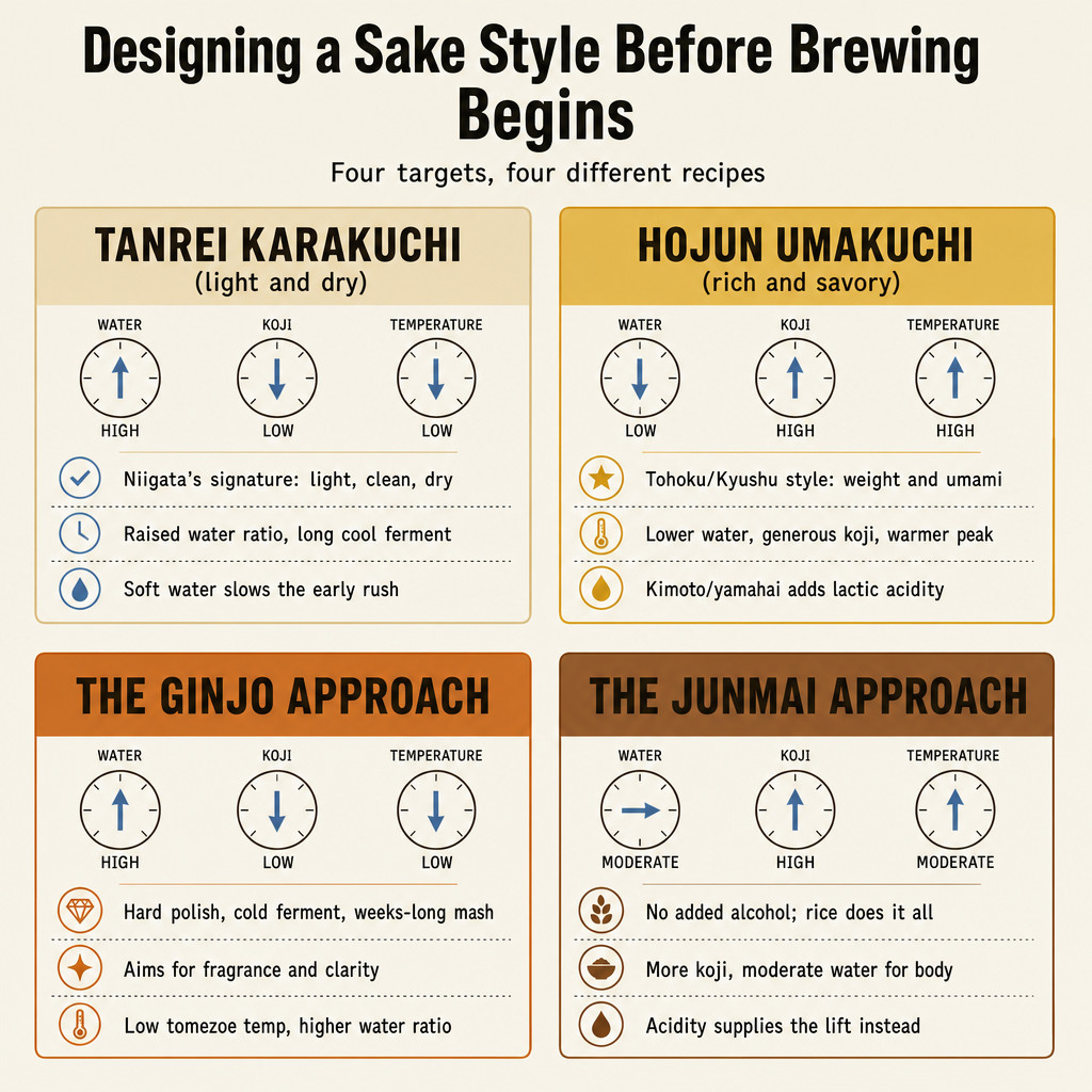 Designing a Sake Style Before Brewing Begins