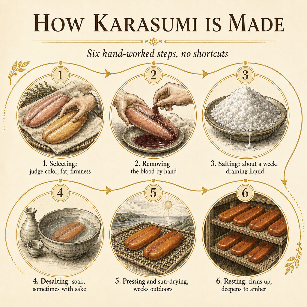 How Karasumi Is Made