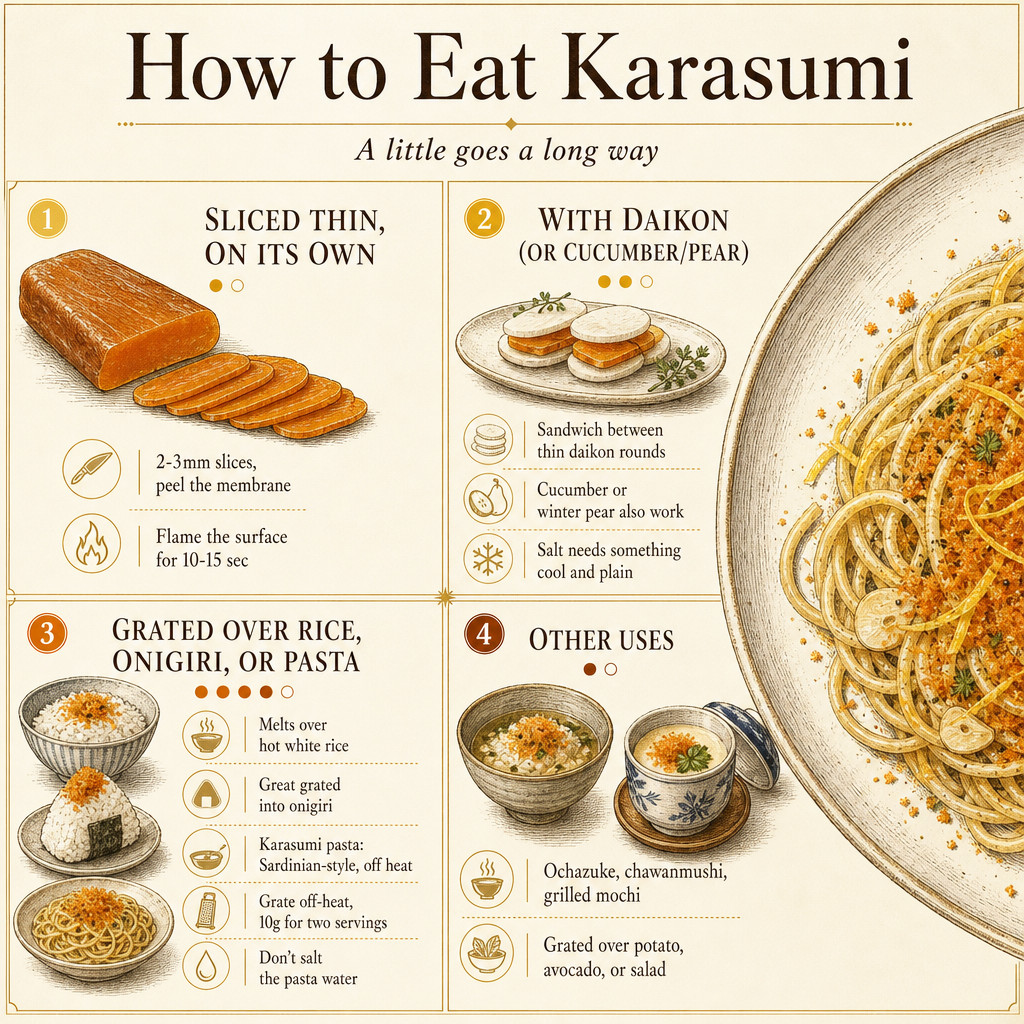How to Eat Karasumi