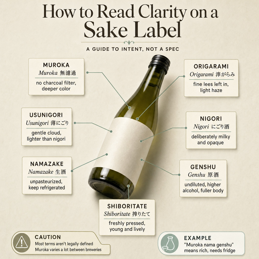 How to Read Clarity on a Sake Label
