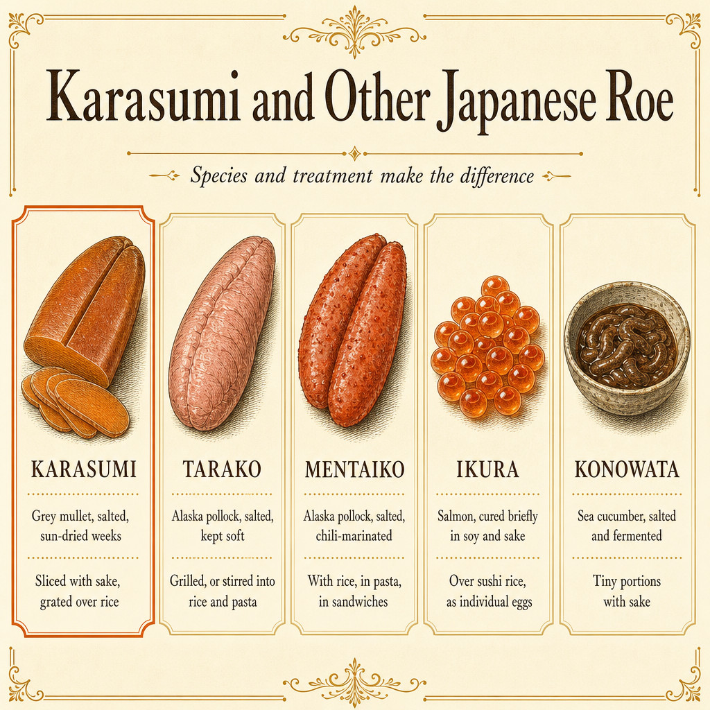 Karasumi and Other Japanese Roe