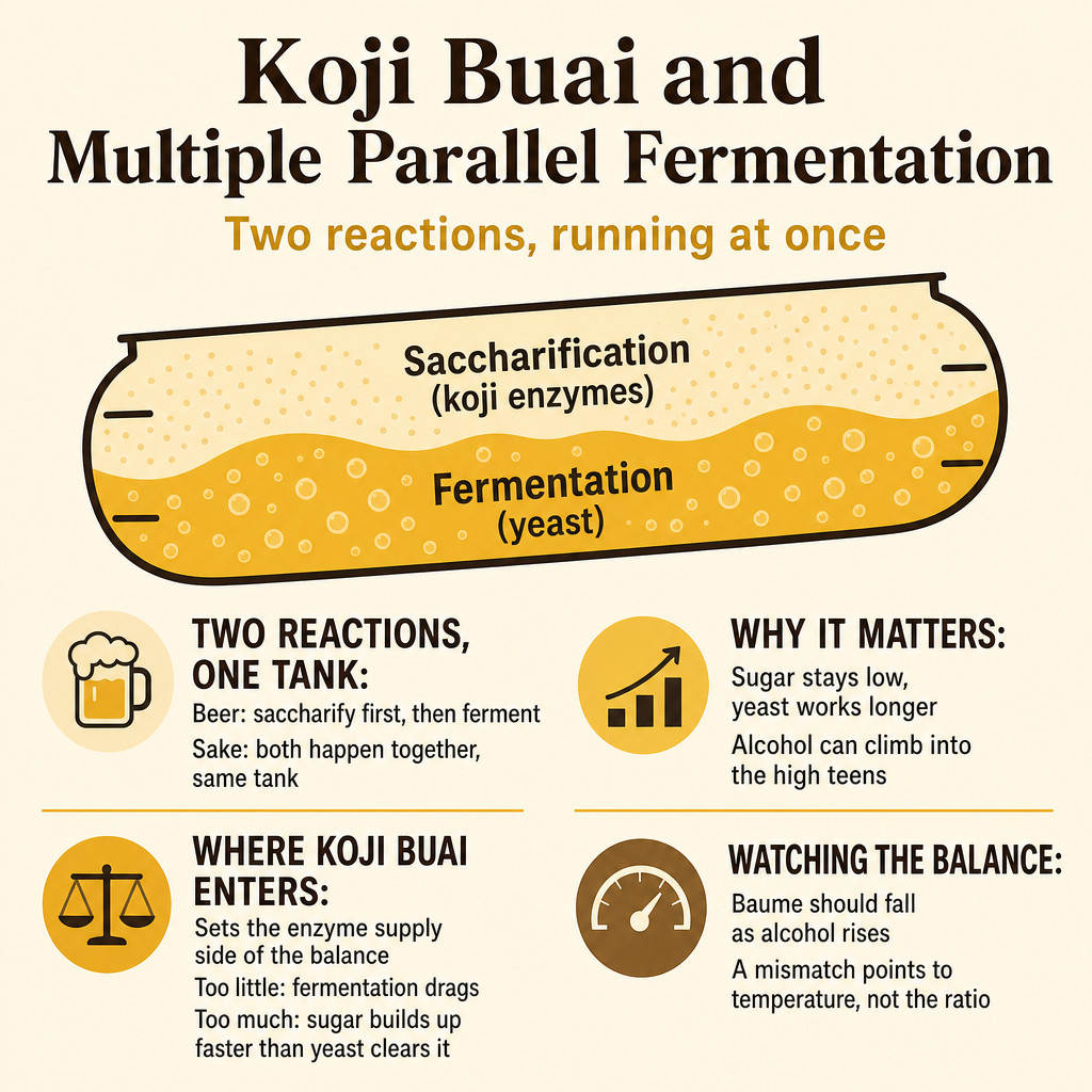 Koji Buai and Multiple Parallel Fermentation