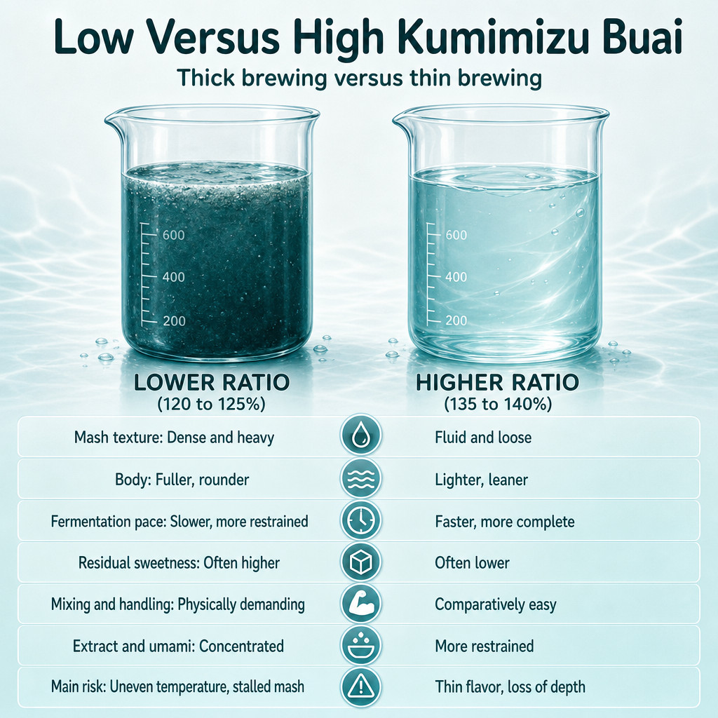 Low Versus High Kumimizu Buai