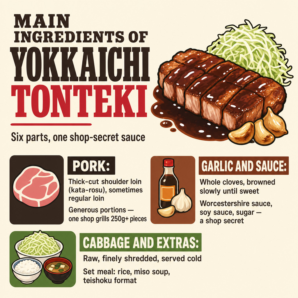 Main Ingredients of Yokkaichi Tonteki