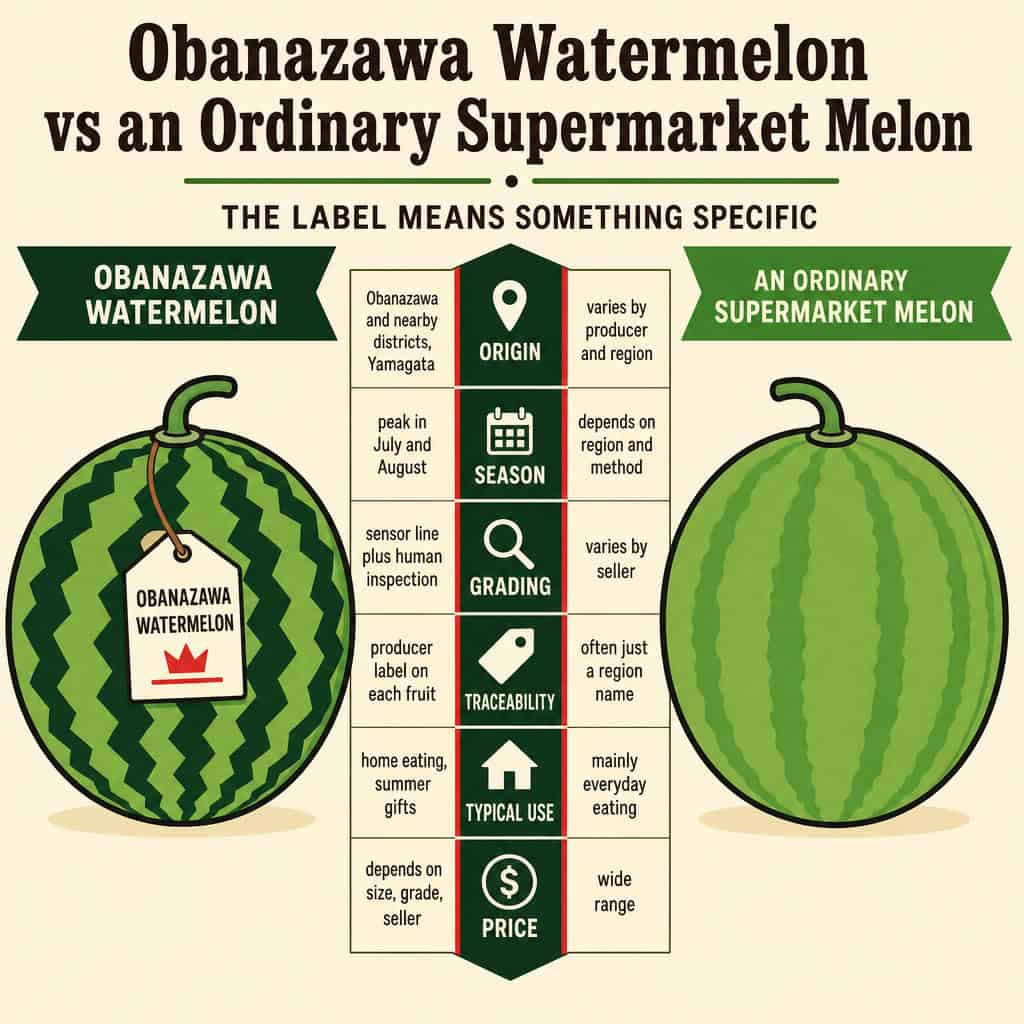 Obanazawa Watermelon vs an Ordinary Supermarket Melon
