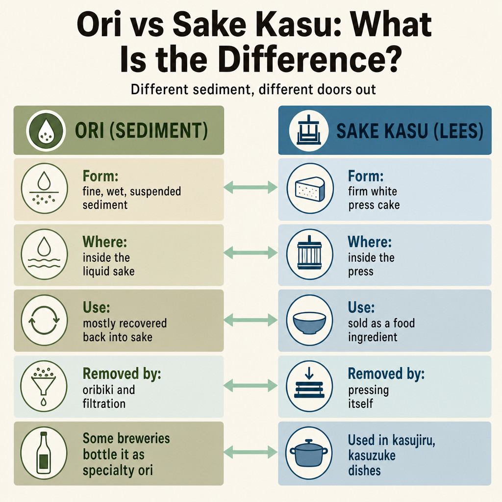 Ori vs Sake Kasu: What Is the Difference?
