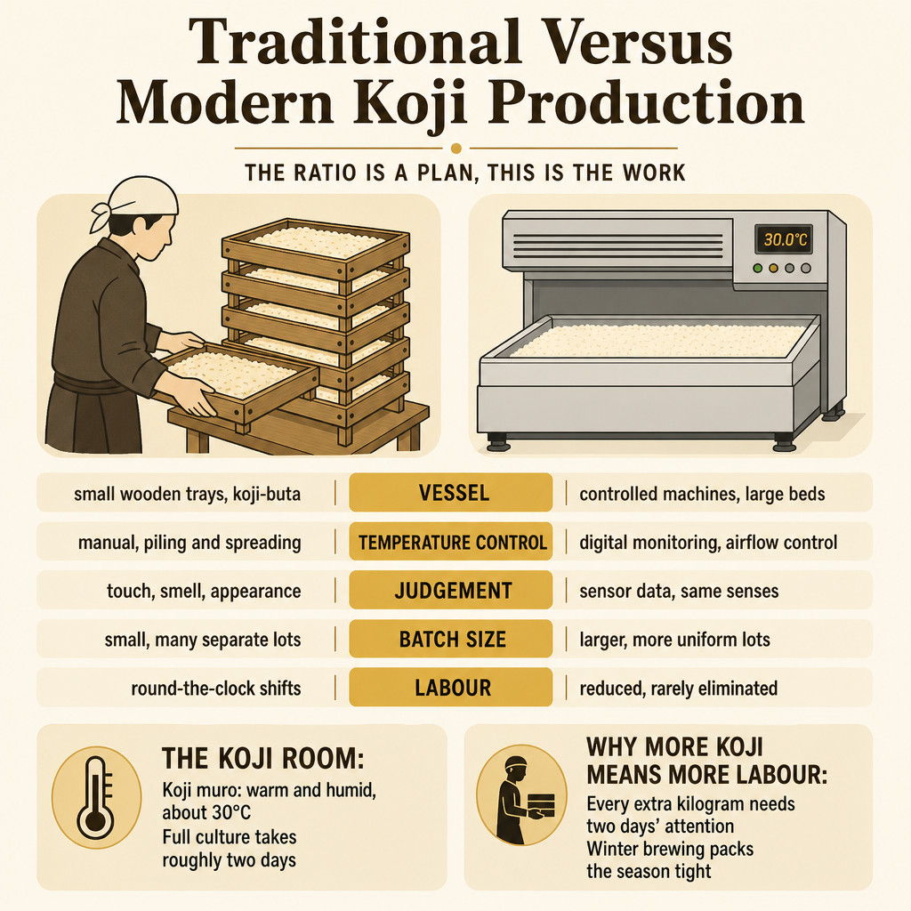 Traditional Versus Modern Koji Production