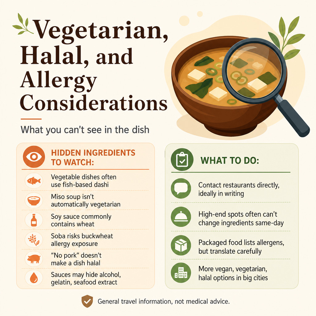 Vegetarian, Halal, and Allergy Considerations