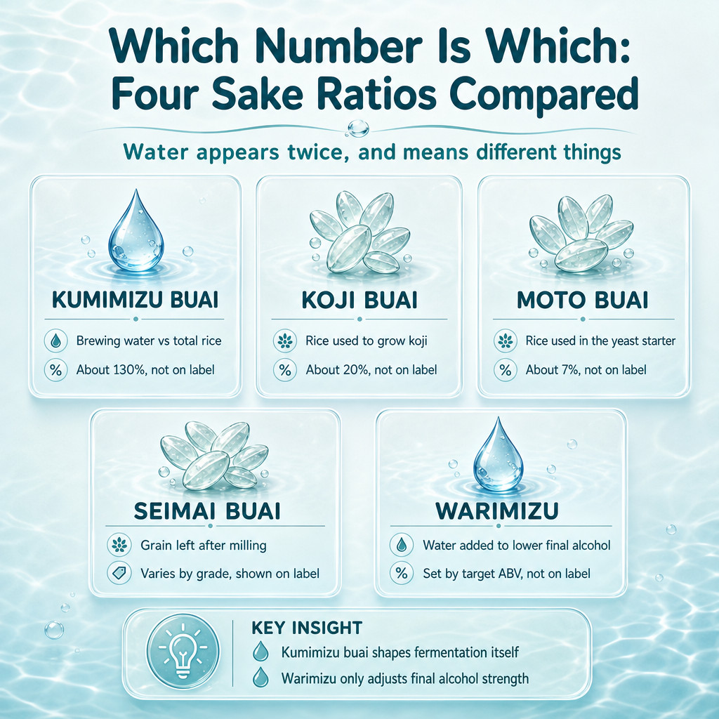 Which Number Is Which: Four Sake Ratios Compared