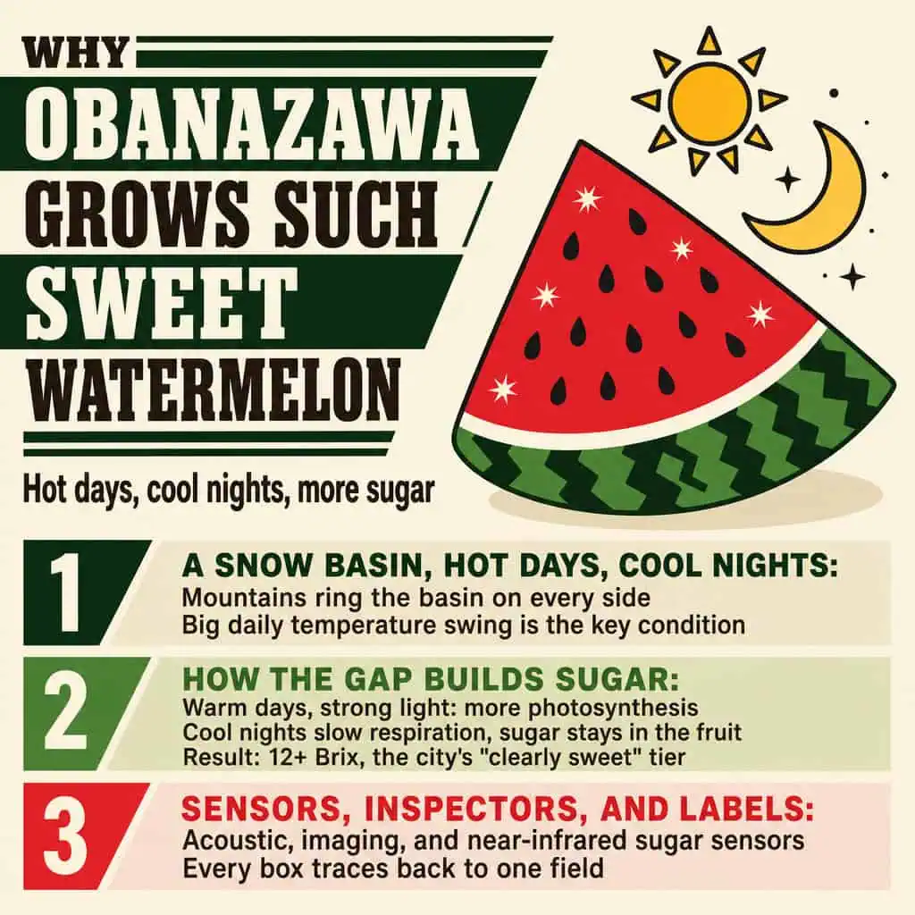 Why Obanazawa Grows Such Sweet Watermelon