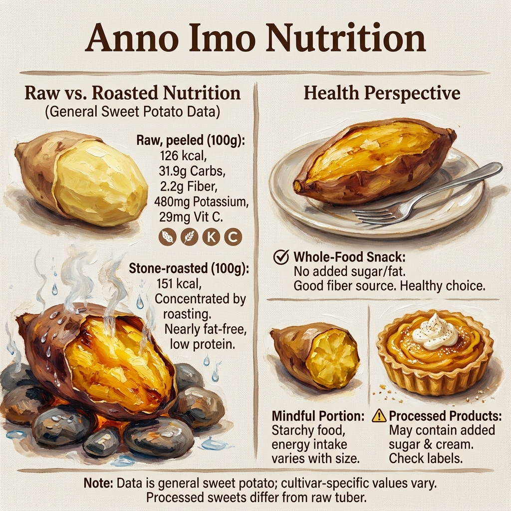 Japanese sweet potato, roasted and stone-roasted, healthy snack and nutritious food.