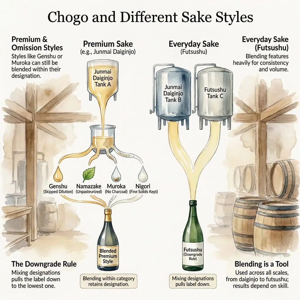 Chogo and Different Sake Styles