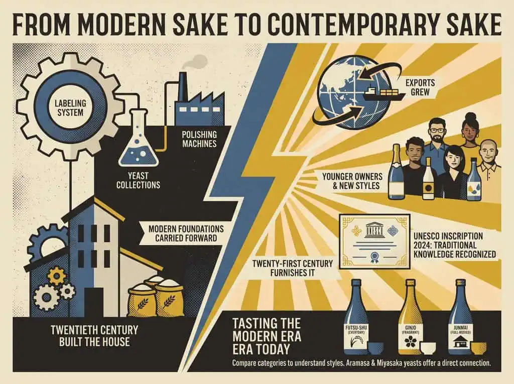 From Modern Sake to Contemporary Sake