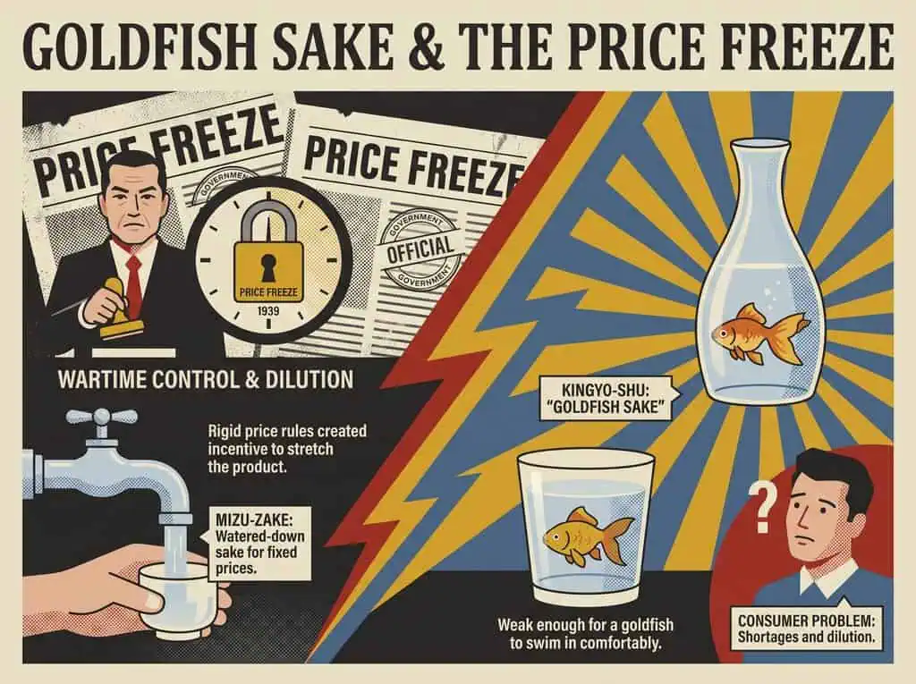 Goldfish Sake and the Price Freeze