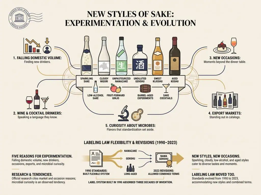 New Styles of Sake
