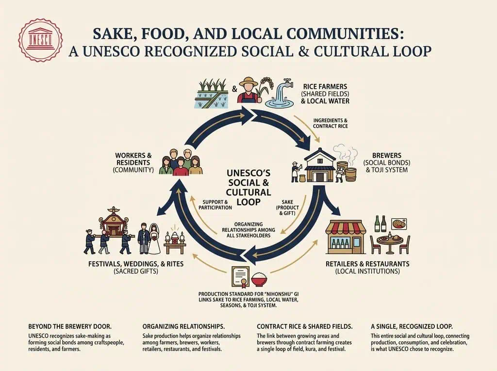 Sake, Food, and Local Communities