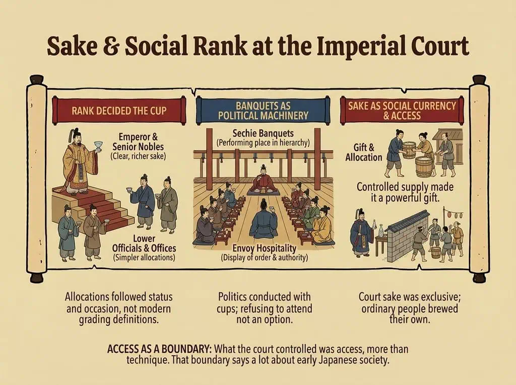Sake and Social Rank at the Imperial Court