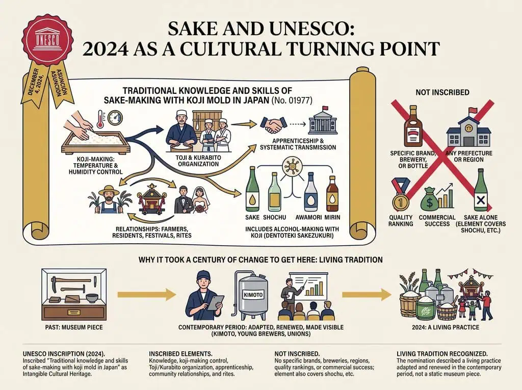 Sake and UNESCO: 2024 as a Cultural Turning Point