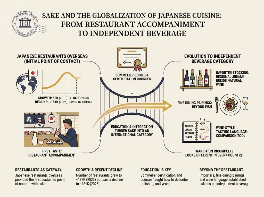 Sake and the Globalization of Japanese Cuisine