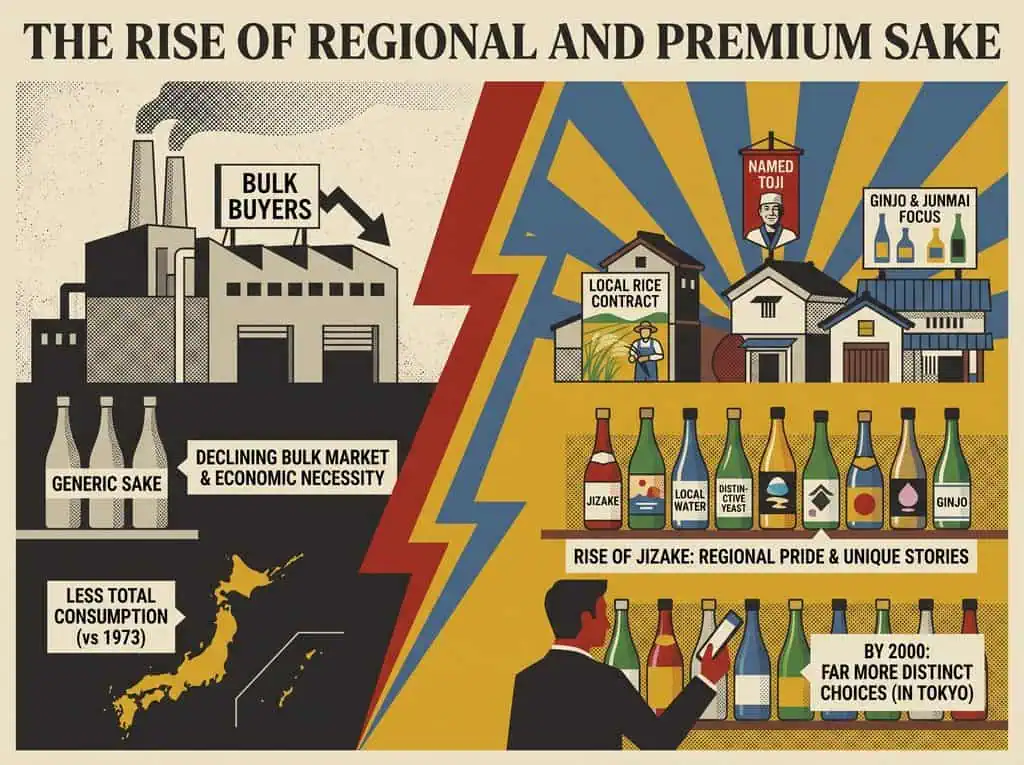 The Rise of Regional and Premium Sake