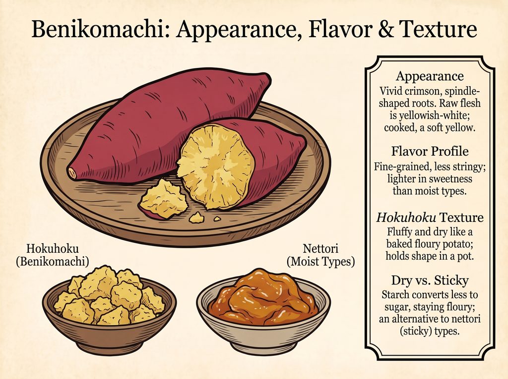 What Benikomachi Looks and Tastes Like