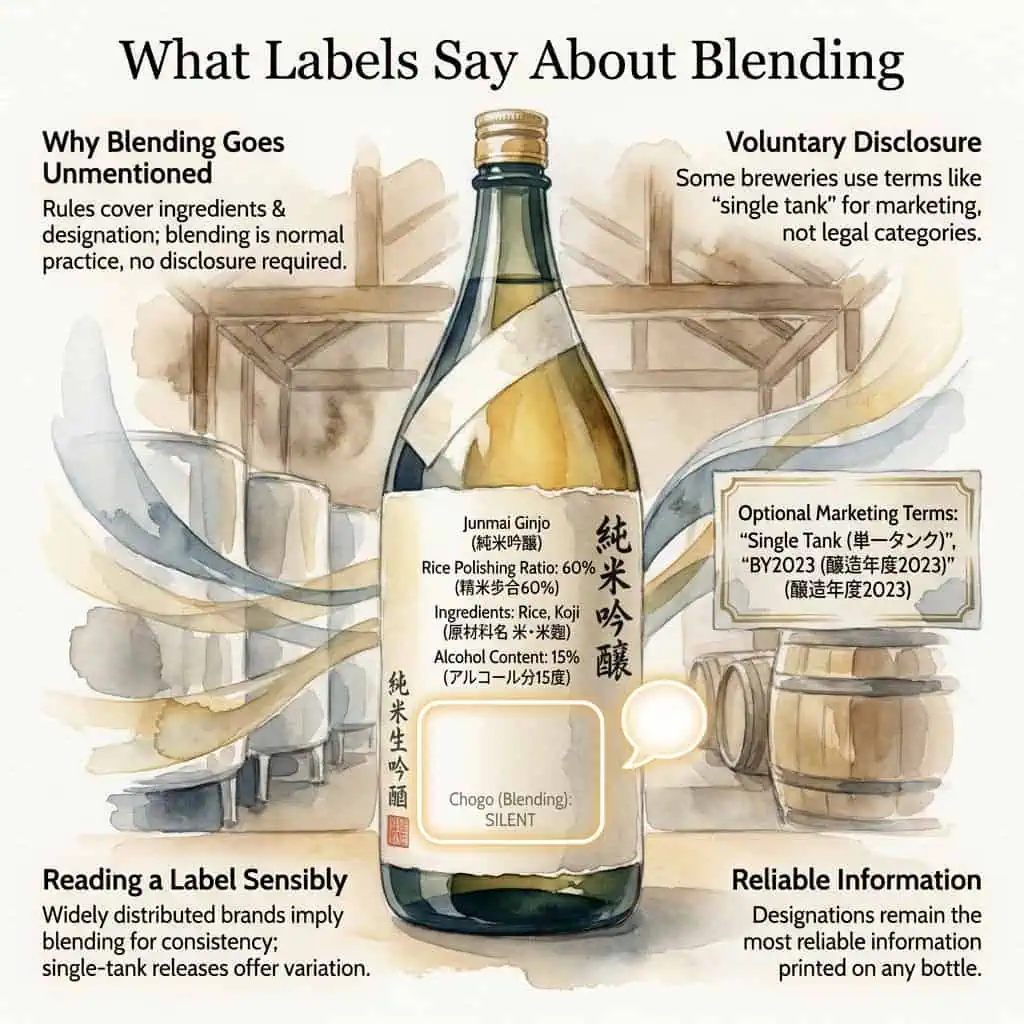 What Labels Say About Blending