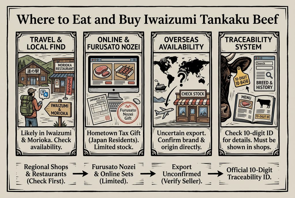 Where to Eat and Buy Iwaizumi Tankaku Beef