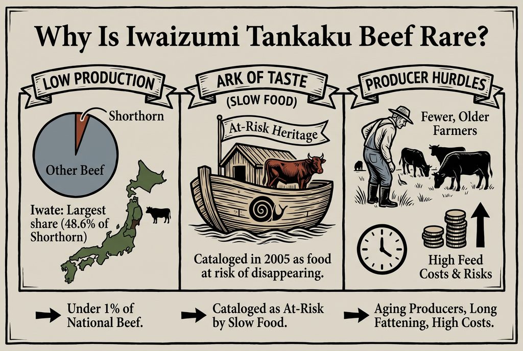 Why Is Iwaizumi Tankaku Beef Rare?