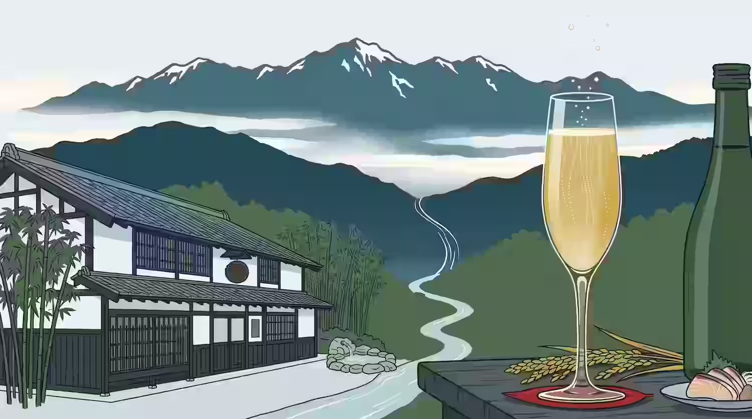 Shichiken Sake: Mountain Water, Tradition, and Japanese Sparkling Sake